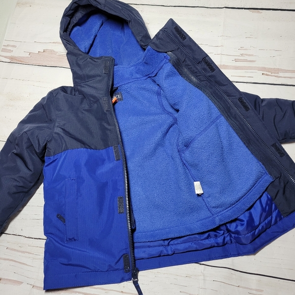 The Children's Place 3-in-1 Jacket Navy Blue Water Resistant Coat Xsmall 4T - Picture 6 of 7